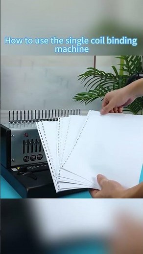 How to use the single coil binding machine #Binding Machine