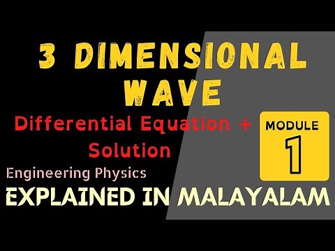 3 Dimensional Wave Equation & Solution | Oscillations and Waves | Engineering Physics | Target KTU