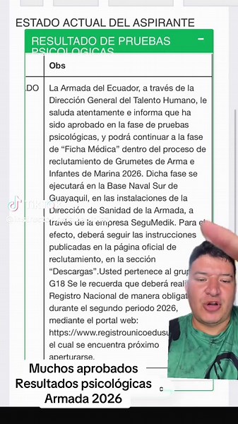 Resultados Armada 2026: ¿Aprobaste? Prepárate