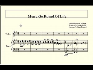 Merry Go Round of Life (Violin + Piano)
