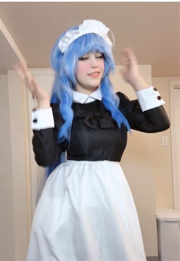 The unfortunate thing that happens when I try to do dances #ganyu #fyp #maid #cosplay