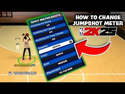 NBA 2K25 - How To Change Jumpshot Meter IN ALL GAME MODES (All New Jumpshot Meters)