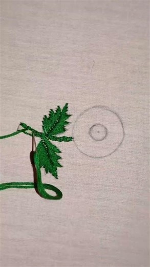 Hand embroidery design for Kurti front small flowers embroidery idea #embroidery #beautiful