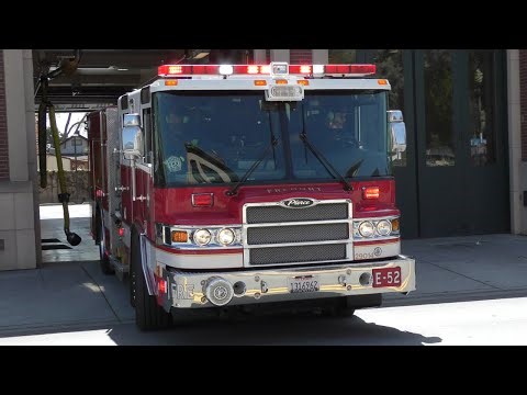 Fremont Fire Dept. Engine 52 Responding