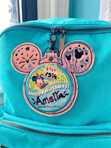 Mickey Celebration Button Frame, Embroidered Faux Leather Button Display Keychain - Etsy