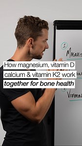 Magnesium helps activate vitamin D. Activated vitamin D supports calcium absorption. And vitamin K2 helps move calcium out of the blood vessels, to the bones. | Honour Health