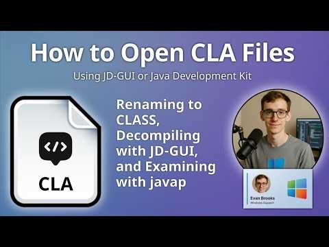 How to Open CLA Files (Java Class)