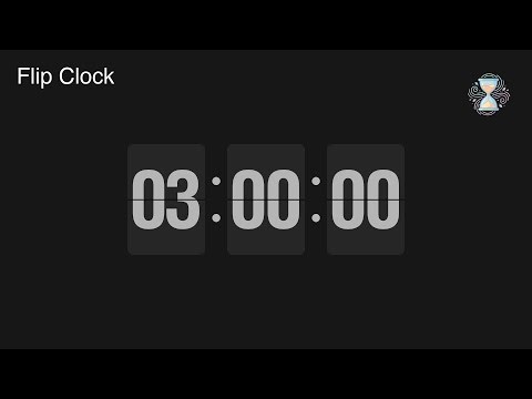 3 Hour Timer ⏱️ Flip Clock Countdown | Half Workday Timer - ChronoFlow