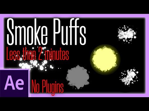 Cool & Funky Smoke Puffs Animation in AE (no 3rd party plugin) | After Effects Tutorial