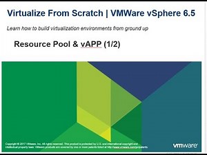 Virtualize From Scratch: Resource Pool & vAPP (1/2)