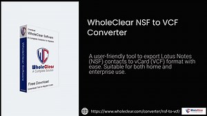 Cross-Platform Contact Sharing with WholeClear NSF to VCF Converter