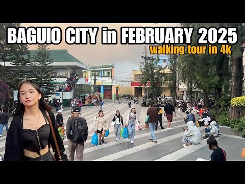 BAGUIO CITY in 2025-Summer Capital of the Philippines [ 4k] walking tour