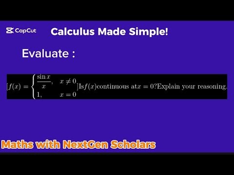 The Function That “Fixes” Its Own Discontinuity | sin(x)/x at 0