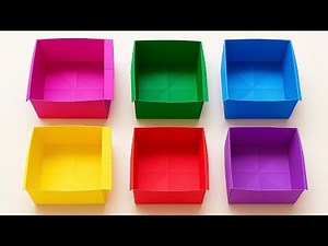 Day 1 – Simple Origami Box | 10 Days – 10 Origami Boxes Challenge | Easy Tutorial for Beginners