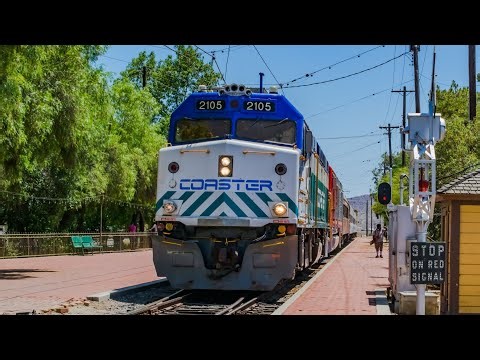 Coaster #2105 in Action & ATSF #5704 - Southern California Railway Museum 2025 Summer By The Rails