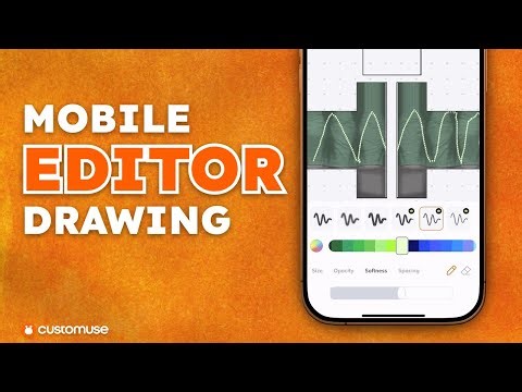 How to use Drawing tool in Customuse Mobile Editor 2025 (Step-by-Step)