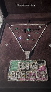 12K views · 95 reactions | 勞 #stkittsandnevis STAND THE FUK UP @byronmessia just copped a crazy Diamond chain representing his island 﫡 .. we talking White Gold with Natural Ruby's , Emerald, Yellow Sapphire and Natural Diamonds  Now that is how you represent . It was Gifted to him by @frzn_jewels  #ByronMessia #HoodRichSuperstars #gold #diamonds #jewelry #wealth | Hood Rich Super Stars | Facebook