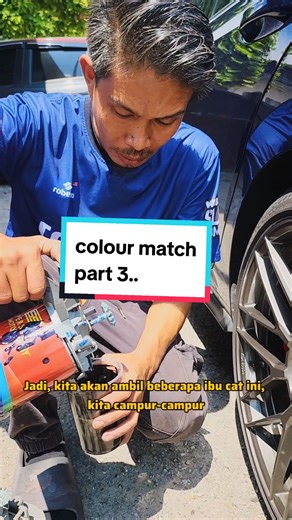 Matching warna bagi iras warna asal tanpa code dan formula warna...boleh match ke?nak tengok result?angkat tangan..🫣 #wintoautosprayrefinish #paintbywinto #superstarpaintofficial #golfmk8 #golfmk8gti
