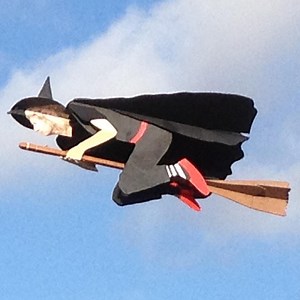Remote-Controlled Planes That Look Like a Wizard & Witch Flying on Broomsticks