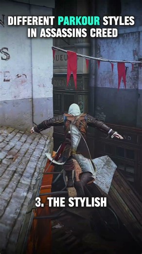 Different Parkour Styles in Assassins Creed