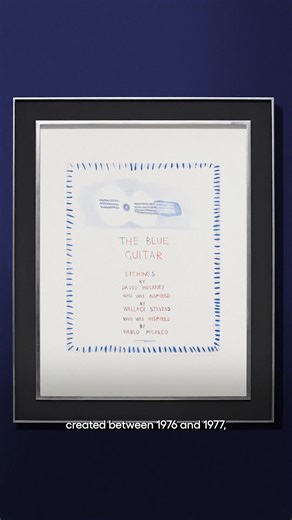 Picasso’s 'The Old Guitarist' (1903–04), a key work from the artist’s Blue Period, provided a major point of reference Hockney's 'The Blue Guitar portfolio' (1976-1977). Throughout his career, Hockney consistently identified Picasso as a guiding force, crediting him with revealing new ways of structuring pictorial space and representing a lived experience 🎸🟦 | Halcyon Gallery