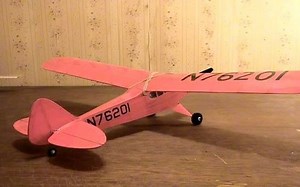 【RC轻木航模】24“GuillowsPiper Super Cub 95航模，YouTube转载Vintage Balsa频道