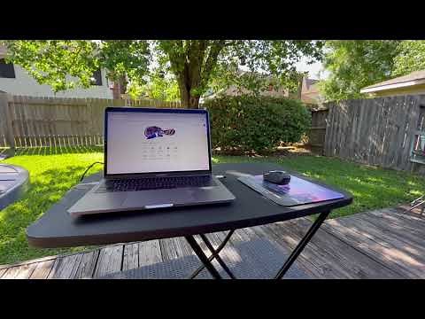 Mainstays 26" Adjustable Height Personal Folding Table, Black