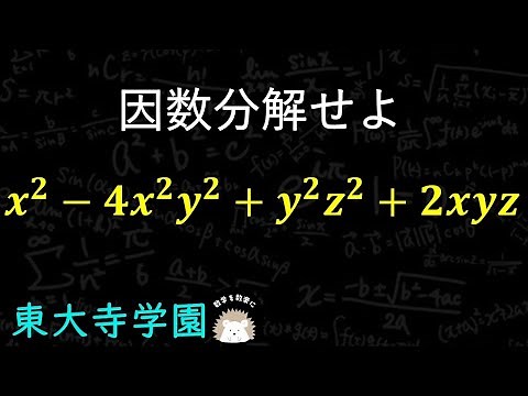 因数分解 東大寺学園