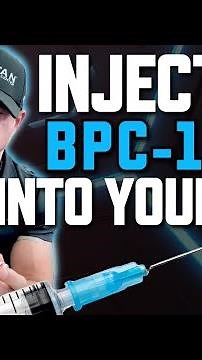 Injection demonstration! #Healing peptide BPC-157 can help you #heal faster!
