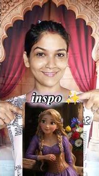 Rapunzel Inspired Makeup Tutorial 💜👑 | Disney Princess| #makeup #viral #explore #youtubeshorts #fyp