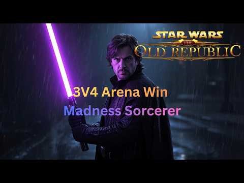 SWTOR PvP Arena Win Madness Sorcerer 3V4 being outnumbered isn't the End