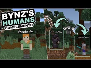 "HELPFUL NPCs🤖! | DOWNLOAD the NEW BYNZ'S HUMANS ADDON MINECRAFT BEDROCK 1.20 in 2024"