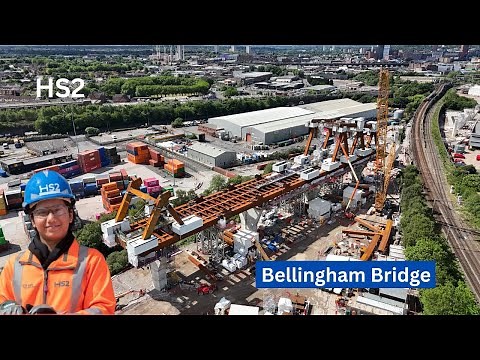 HS2 BELLINGHAM BRIDGE/CURZON NO 2 VIADUCT - BIRMINGHAM - 4K DRONE
