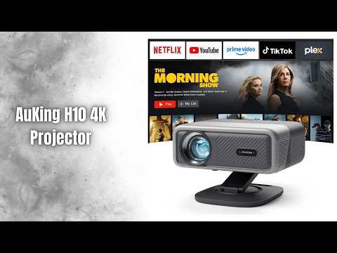 AuKing H10 Projector Review | 2500 ANSI Smart 4K Projector with Apps!