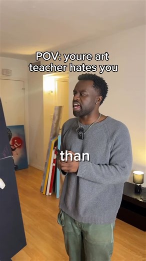 Joseph Arning on Instagram: "When your art teacher hates your color choices😢 have you had a teacher like this?!? #artteacher #artstudent #artschool #artist #art #relatable"