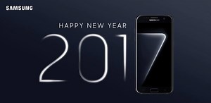 It’s finally time to swipe left on 2016! Wishing you a super sweet 2017. Happy New Year! #GalaxyS7Edge #BlackPearl | Samsung