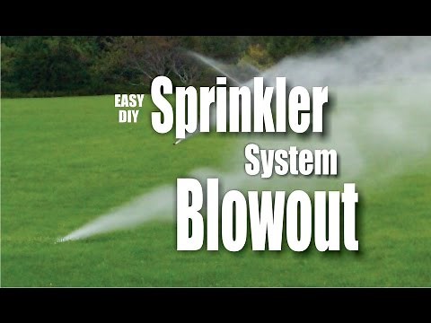 DIY Easy Sprinkler blowout winterization