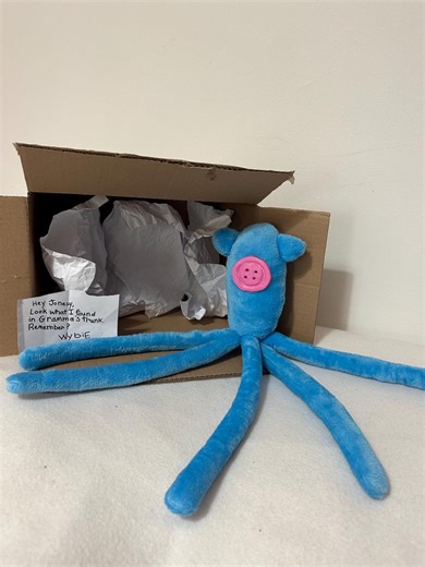 Coraline-inspired Squid Plush - Blue Squid With Pink Button Eye - 3 Sizes Available (S) - Etsy