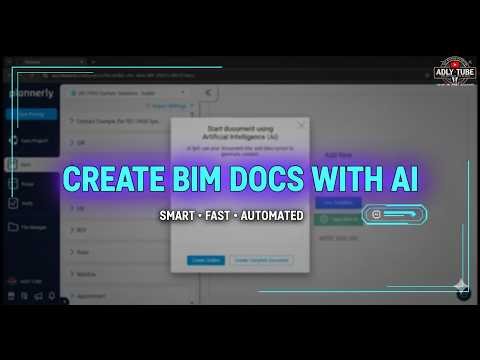 Plannerly | استخدام الذكاء الاصطناعي لإنشاء مستندات BIM | شرح عملي بالعربي (9)