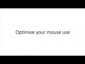 Mouse ergonomics. A quick look at how to optimise your mouse use for comfort and productivity.