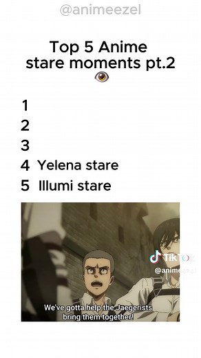 Top 5 Captivating Anime Stare Moments