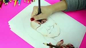 DOVE CAMERON and MAL from DISNEY DESCENDANTS SPEED DRAWING