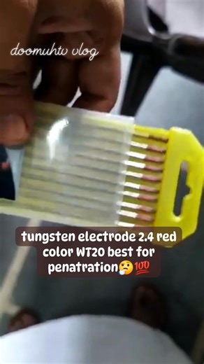 122K views · 707 reactions | tungsten electrode 2.4 red color WT20 best for penatration #doomuhtvvlog #highlights2025 #highlightseveryonefollowers2025 #nonfollowersviewers #highlightsシ゚ #fabrication #tigwelding #metalfabrication #migwelding #highlight | Oliver Zamora | Facebook