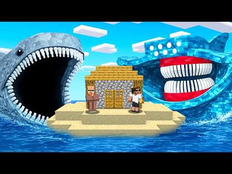 Surviving Deadliest Sea Monster in Minecraft..