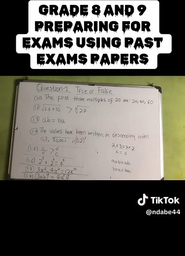 Preparing for Grade 8 and 9 Exams with Past Papers