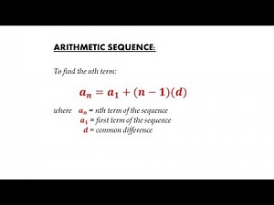 Watch how to sign 'arithmetic sequence' in American Sign Language.