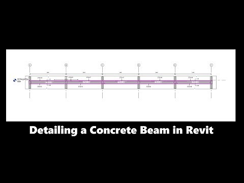 Reinforcement and Detailing of a Concrete Beam in Revit