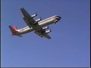 Vickers Vanguard Final landing into Brooklands 17th October 1996