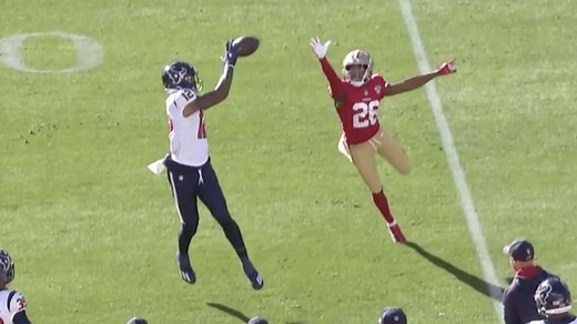 Nico Collins makes nifty toe-tap catch on Mills' 15-yard laser