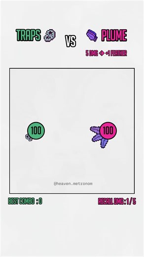 Heaven Metronom on Instagram: "Another new day, another new Hyper Match in the League! Hyper Traps 🗑️ vs 🪶 Hyper Plume! Who will win? Inspired by @earclacks #satisfying #battle #rpg #simulation #physics"